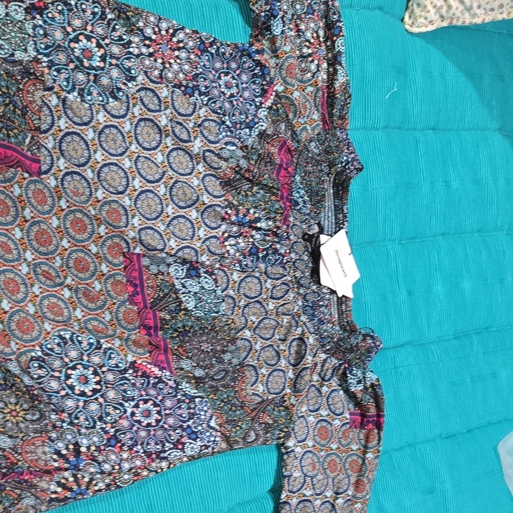 Multicolor Patterned Women's Top